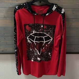 Fresh Laundry Savage Long Sleeve Hooded Tee